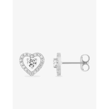 Boucles d'oreilles oxyde de ziconium argent 925 rhodié
