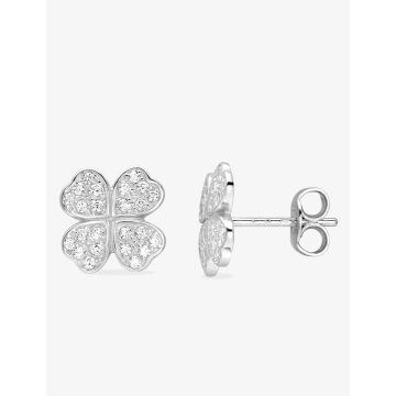 Boucles d'oreilles oxyde de ziconium argent 925 rhodié
