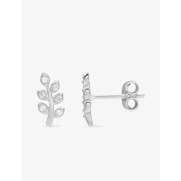 Boucles d'oreilles oxyde de ziconium argent 925 rhodié
