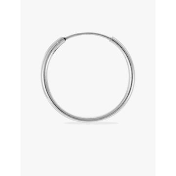 CREOLES argent 925 rhodié 18 MM