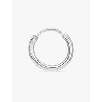 CREOLES argent 925 rhodié 14 MM
