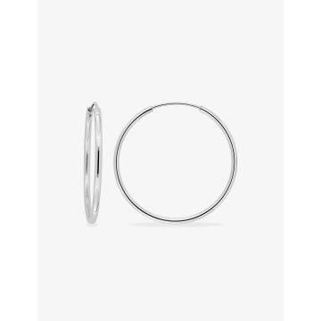 CREOLES argent 925 rhodié 35 MM