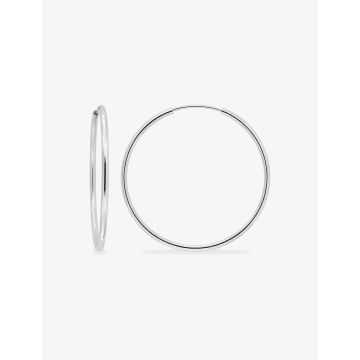 CREOLES argent 925 rhodié 45 MM