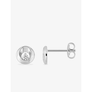 Boucles d'oreilles oxyde de ziconium argent 925 rhodié