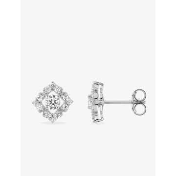 Boucles d'oreilles oxyde de ziconium argent 925 rhodié