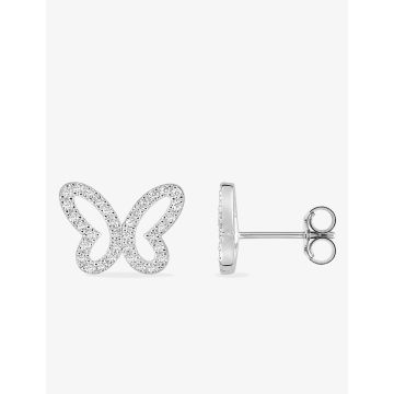 Boucles d'oreilles oxyde de ziconium argent 925 rhodié