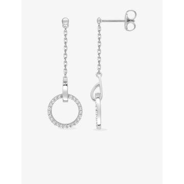 Boucles d'oreilles oxyde de ziconium argent 925 rhodié