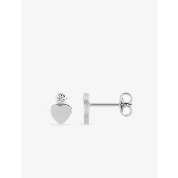 Boucles d'oreilles clou oxyde de ziconium argent 925 rhodié