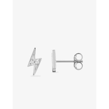 Boucles d'oreilles clou oxyde de ziconium argent 925 rhodié