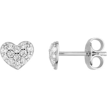 Boucles d'oreilles clou oxyde de ziconium argent 925 rhodié