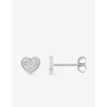 Boucles d'oreilles clou oxyde de ziconium argent 925 rhodié