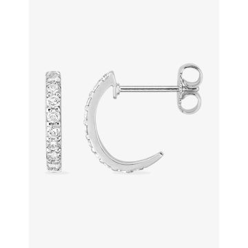 Boucles d'oreilles oxyde de ziconium argent 925 rhodié