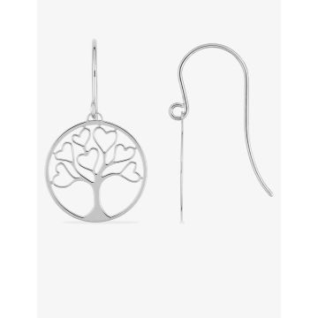 Boucles d'oreilles crochet argent 925 rhodié