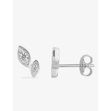 Boucles d'oreilles clou oxyde de ziconium argent 925 rhodié