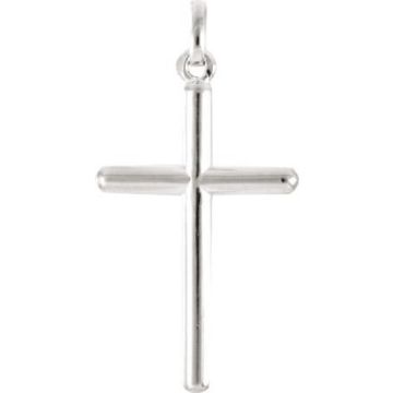 Pendentif croix argent 925 rhodié