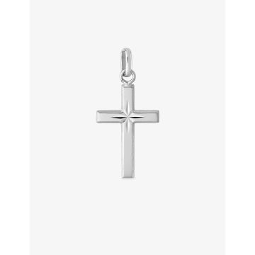 Pendentif croix argent 925 rhodié