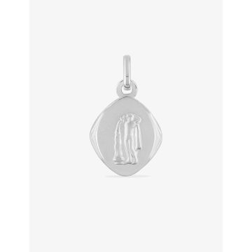 Pendentif zodiaque Verseau argent 925 rhodié