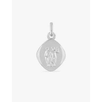 Pendentif zodiaque Gémeaux argent 925 rhodié