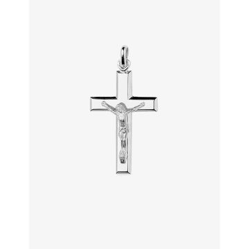 Pendentif croix argent 925 rhodié