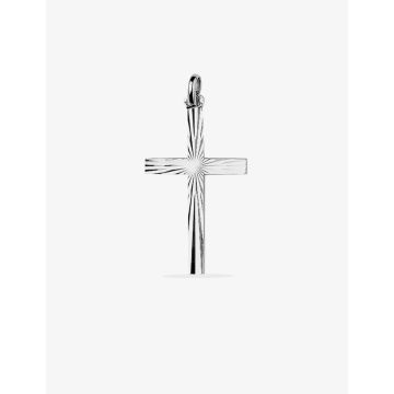 Pendentif croix argent 925 rhodié