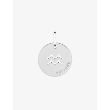 Pendentif zodiaque Verseau argent 925 rhodié