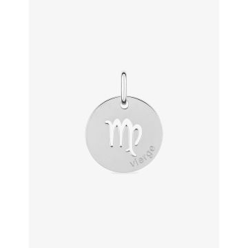 Pendentif zodiaque Vierge argent 925 rhodié