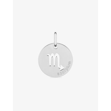 Pendentif zodiaque Scorpion argent 925 rhodié