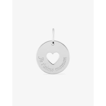 Pendentif argent 925 rhodié