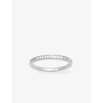 Bague oxyde de ziconium argent 925 rhodié