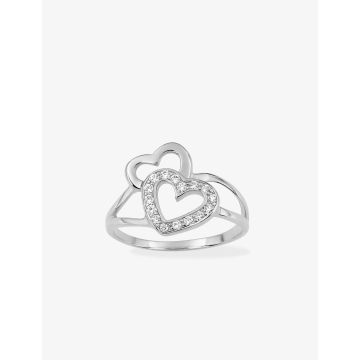 Bague oxyde de ziconium argent 925 rhodié