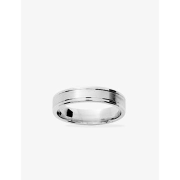 Alliance ruban 4 5mm argent 925 rhodié