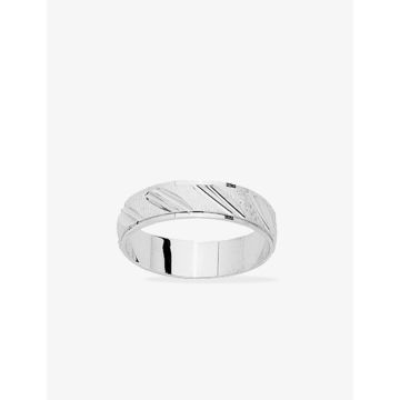 Alliance ruban 4mm argent 925 rhodié