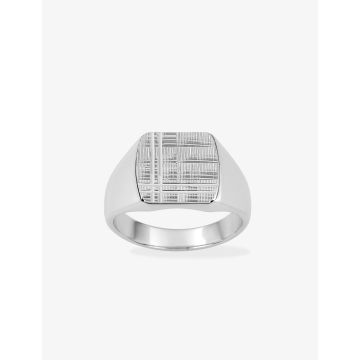 Chevalière argent 925 rhodié