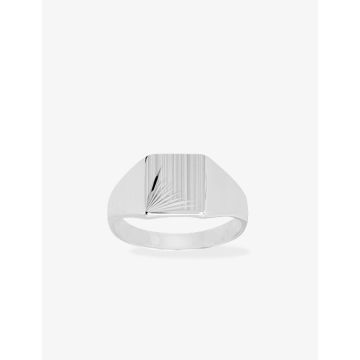 Chevalière argent 925 rhodié