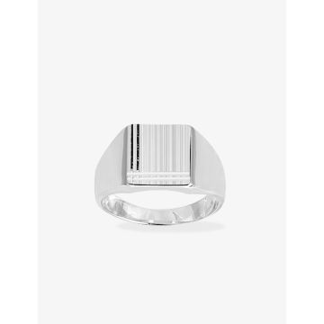 Chevalière argent 925 rhodié