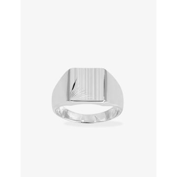 Chevalière argent 925 rhodié