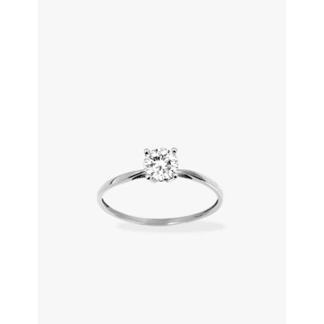 Bague oxyde de ziconium argent 925 rhodié