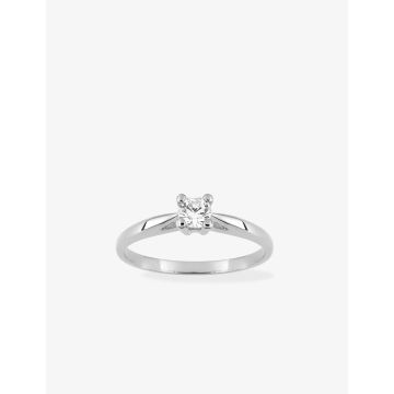 Bague oxyde de ziconium argent 925 rhodié