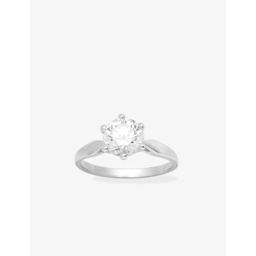 Bague oxyde de ziconium argent 925 rhodié