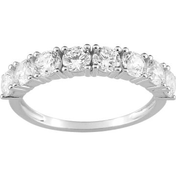 Bague oxyde de ziconium argent 925 rhodié