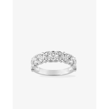 Bague oxyde de ziconium argent 925 rhodié