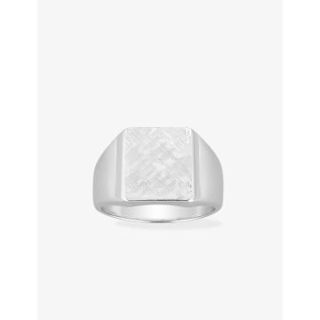 Chevalière argent 925 rhodié