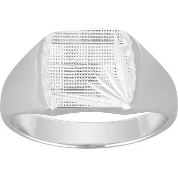 Chevalière argent 925 rhodié