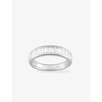 Bague oxyde de ziconium argent 925 rhodié