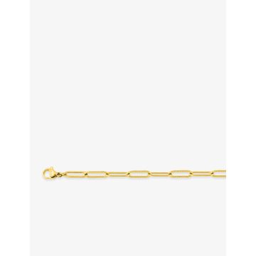 Collier acier doré