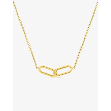 Collier acier doré