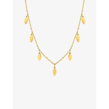Collier acier doré