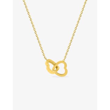 Collier acier doré