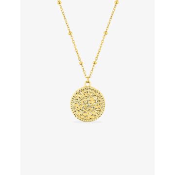 Collier acier doré