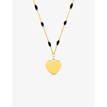 Collier époxy synthétique acier doré